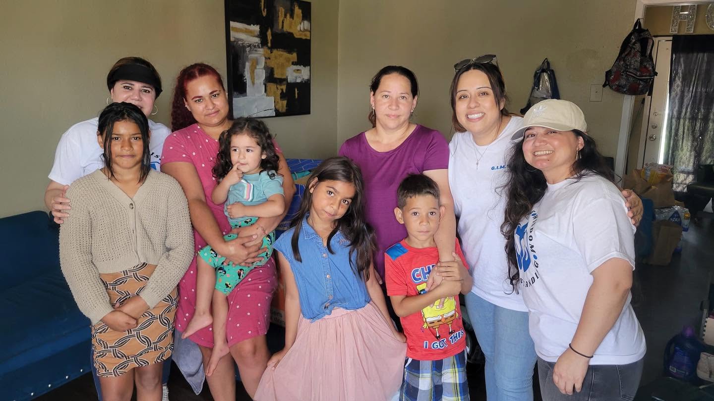 G.I.M.S. Foundation volunteers supporting a local family